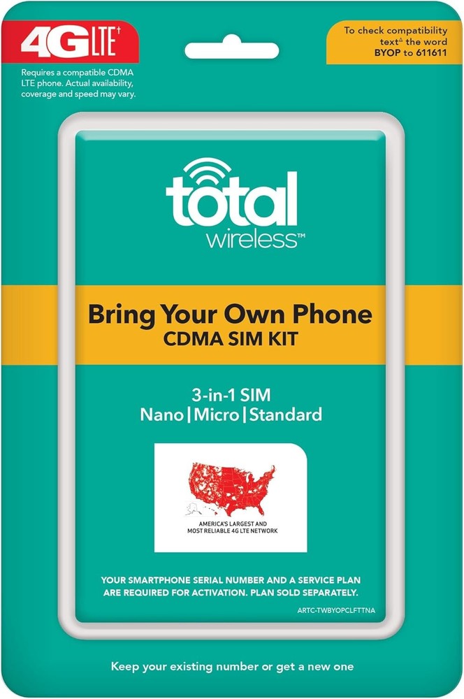 Total Wireless Universal CDMA Sim Kit