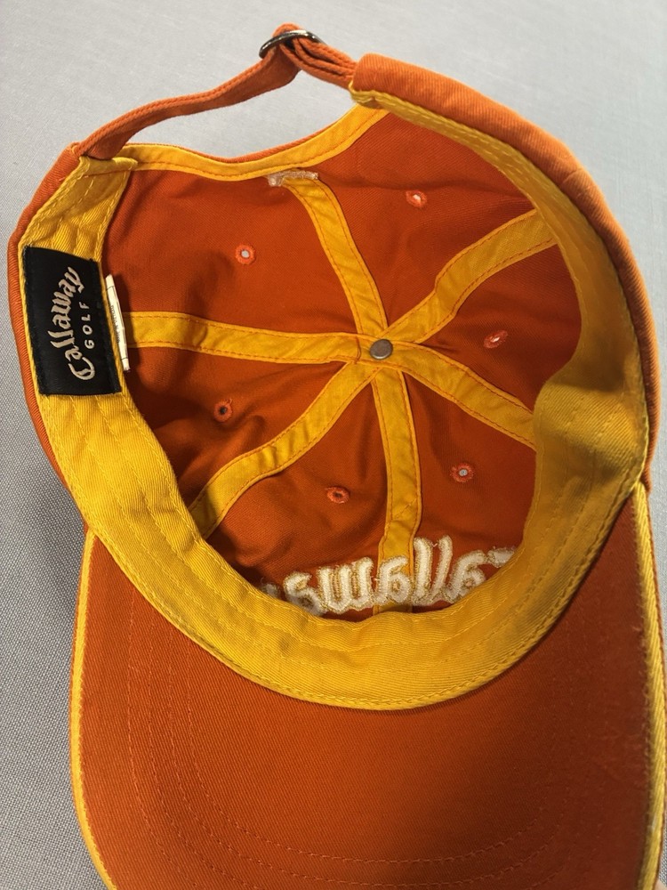 Callaway - Golf - Adjustable Strapback Orange Cap - Dad Hat