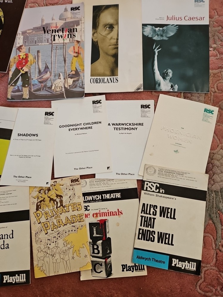 17 Royal Shakespeare Company Theatre Programmes
