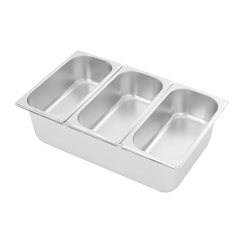 Three-compartment Fruit Pan, Fruit Pan with Acrylic Lids Water-filtering Gaskets