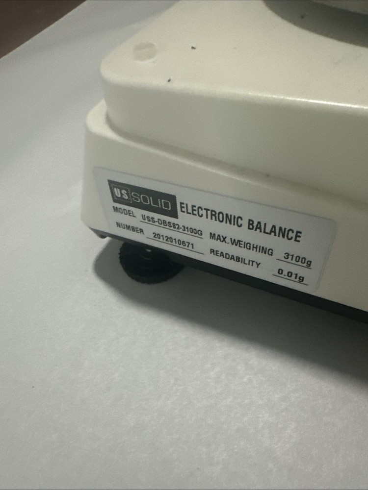 U.S. Solid Digital Precision Scale 3100g x 0.01g Lab Balance Working