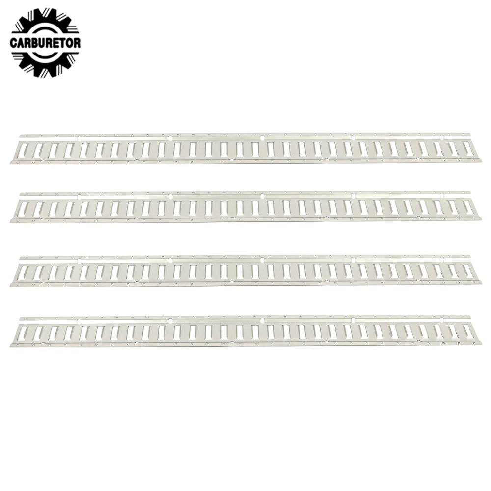 5 Feet Long E Track Rails Silver Finish 4 Pack Fit For Cargo Management System