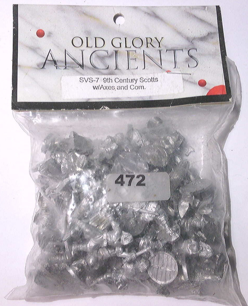 25mm Old Glory Ancients SVS-07 9th Century Scots with Axes & Command