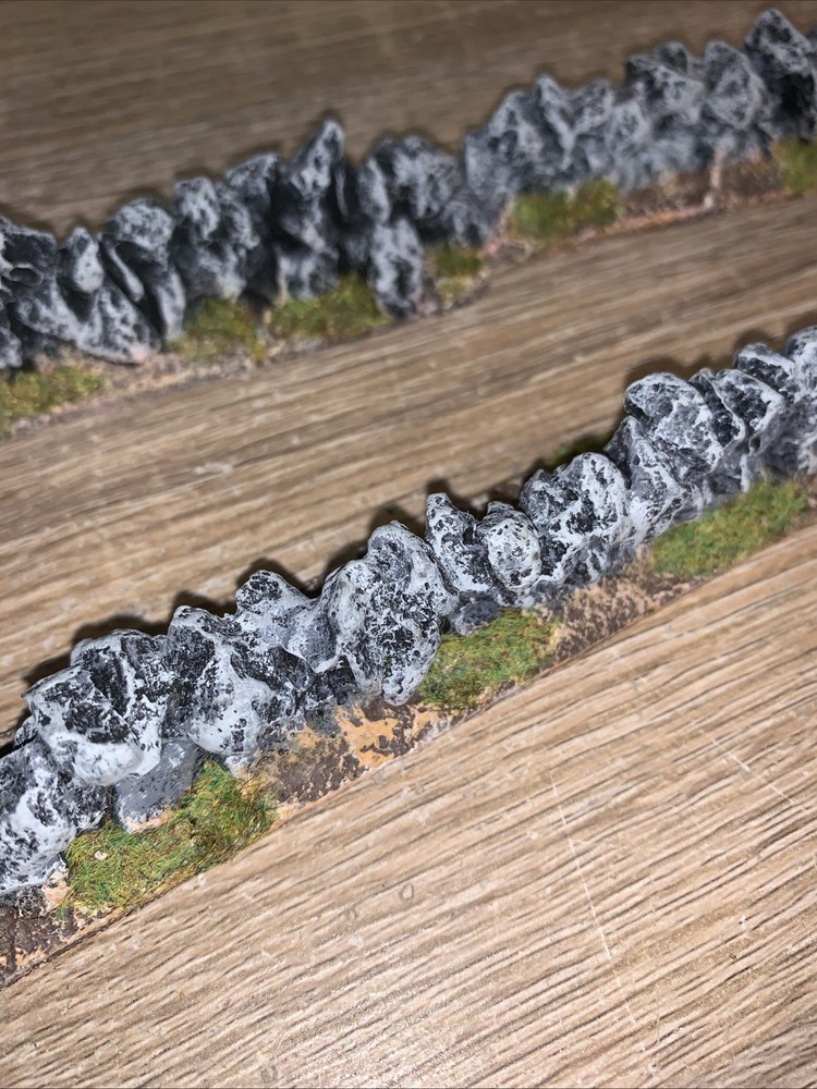 Warhammer Terrain Scenery Natural Stone Walls Bundle Miniature Model Gaming