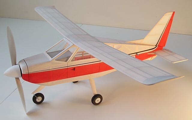 Bede BD-6 Rubber 16" Wingspan RC Model Airplane Printed Plans & Templates