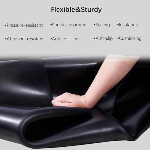 Solid Rubber Sheet Roll 1/8 .125" Thick X 12" Wide X 24"Long Solid Rubber Str...