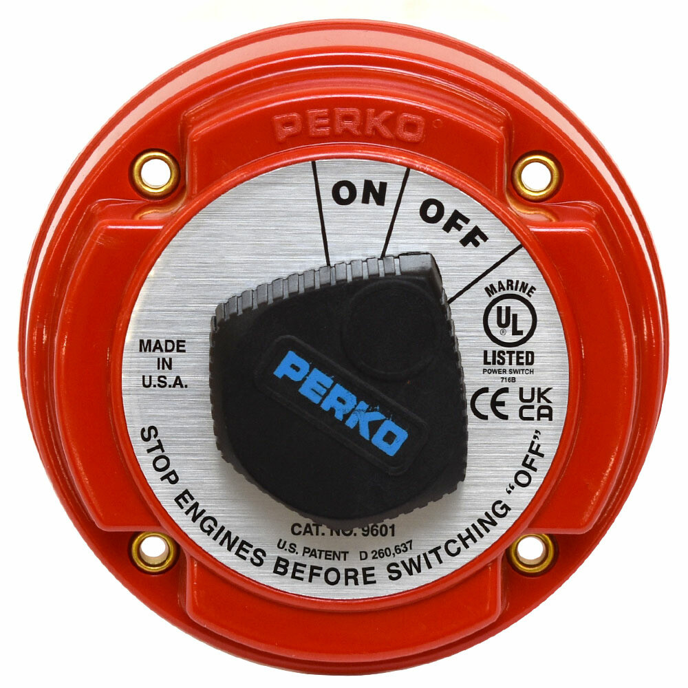 Perko Boat Main Battery Disconnect Switch 9601DP | 2-Position 250A