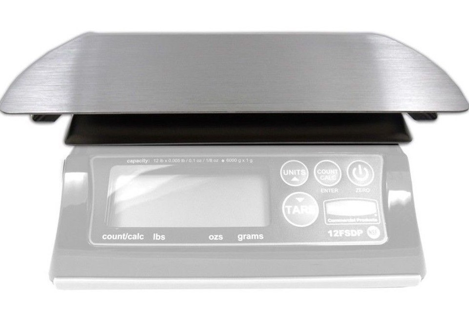 Rubbermaid 1812622 Portion Control Scale Platform Replacement - Oversized, SS