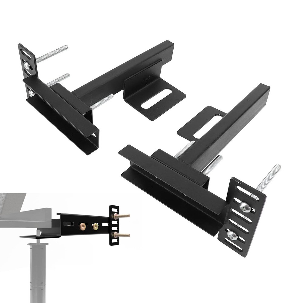lyrlody Headboard Bracket Kit for Adjustable Bed Base Universal Black Steel H...