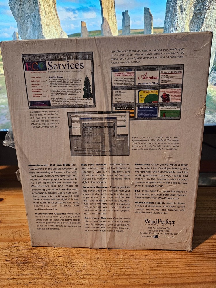 Windows WordPerfect Version 6.0 Word Processor Software Vintage DOS