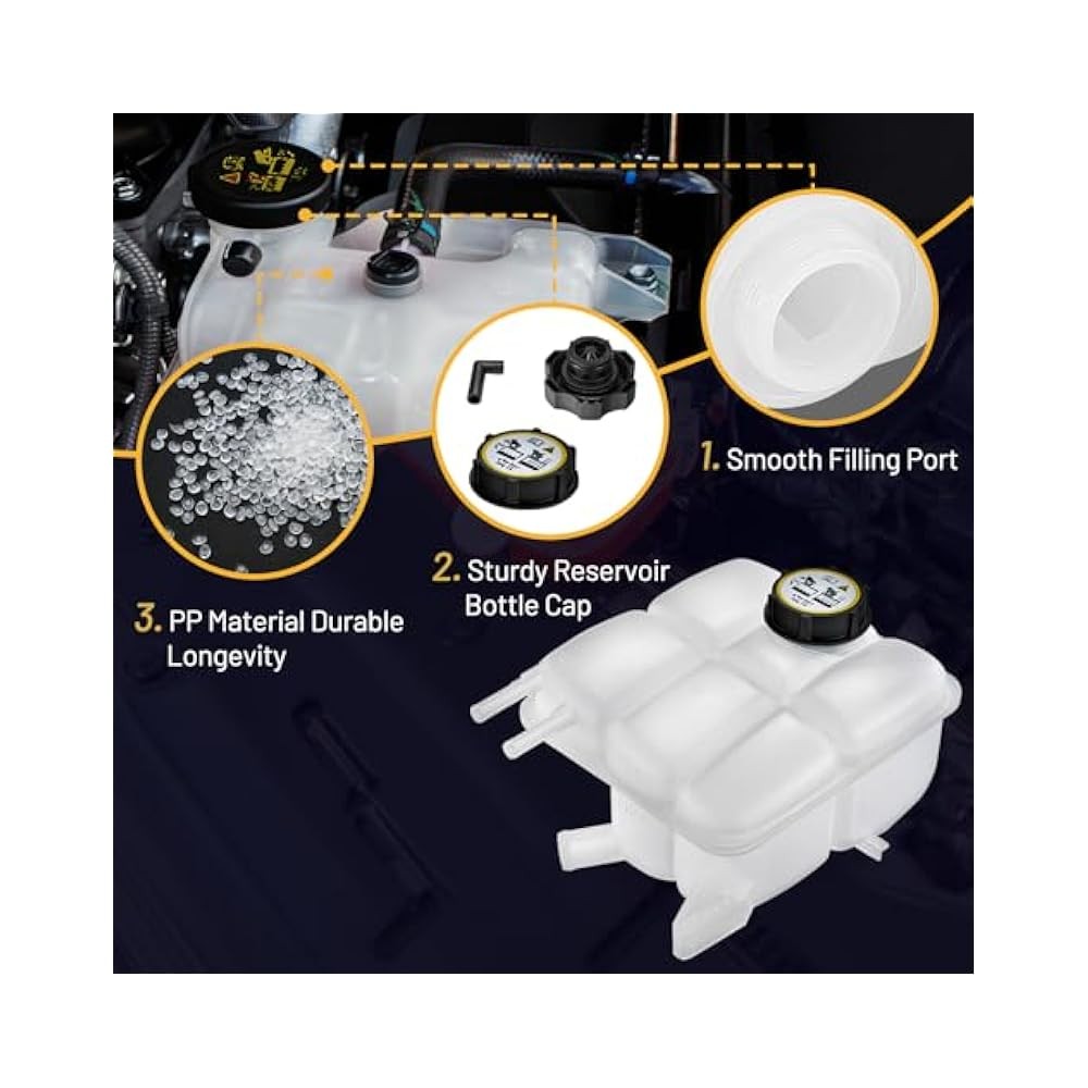 For Engine Coolant Overflow Reservoir, Compatible with Mazda 3 2004,2013, OE