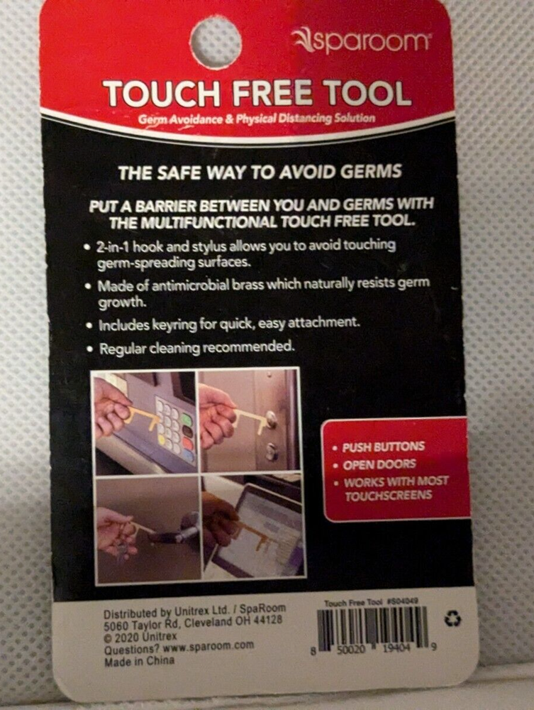 Sparoom Touch Free Tool for Opening Doors and Pushing Buttons