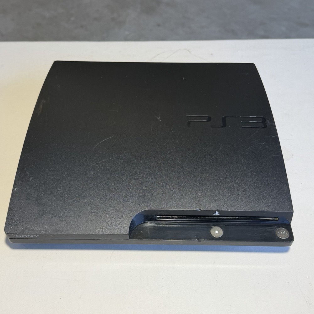 PlayStation 3 PS3 Slim Console With Controller & Cords, 4 Games TESTED