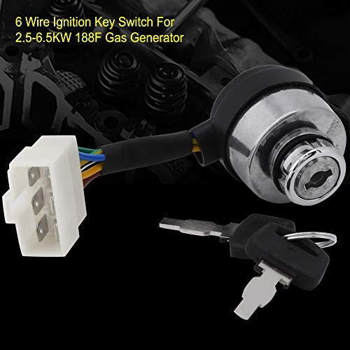 6 Wire Ignition Start Key Switch Starter Switch Ignition Switch Fit for 2 for
