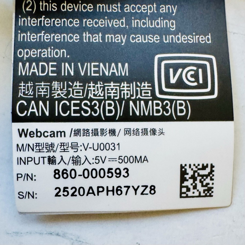 Logitech Webcam Angle Lens C930E