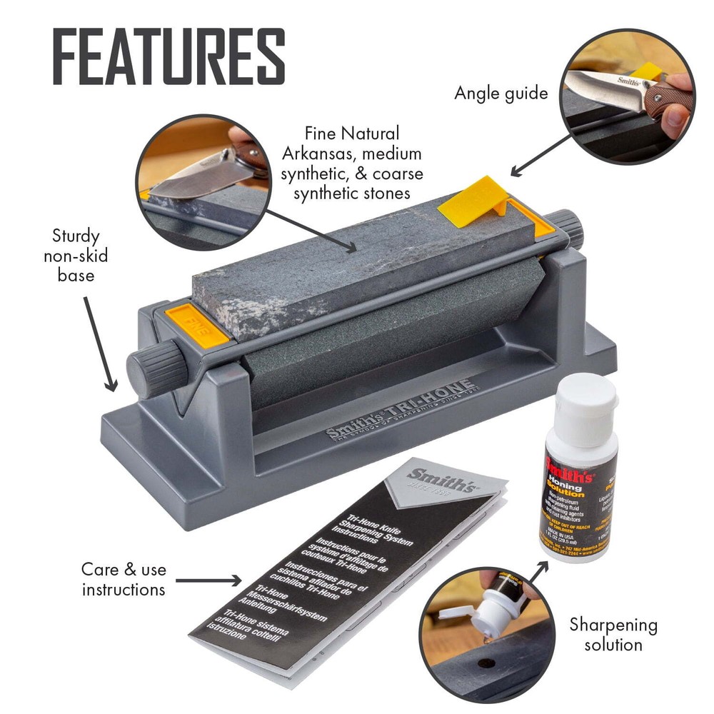 Smith’s TRI6 Tri-Hone Stone Sharpening System