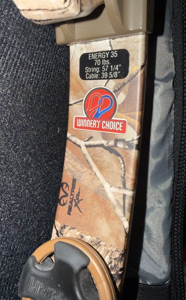 Elite Energy 35 Bow Package HHA Optimizer Lite, Quiver, Release, Case + Ex. Mods