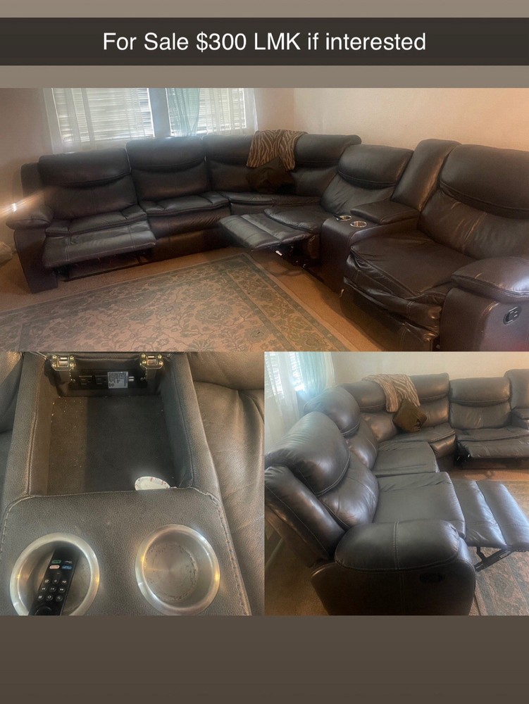 3pc Black Leather