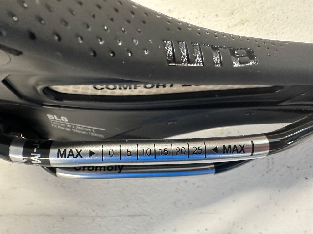 WTB SL8 Saddle, Chromoly Rails, Medium Width, Road MTB Gravel Saddle