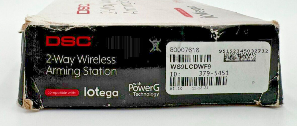 Digital Security Controls (DSC) PowerG 2-Way Wireless Arming Station