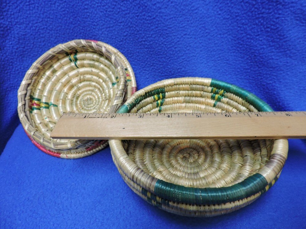 Hand Woven Boho Coil Trinket Basket