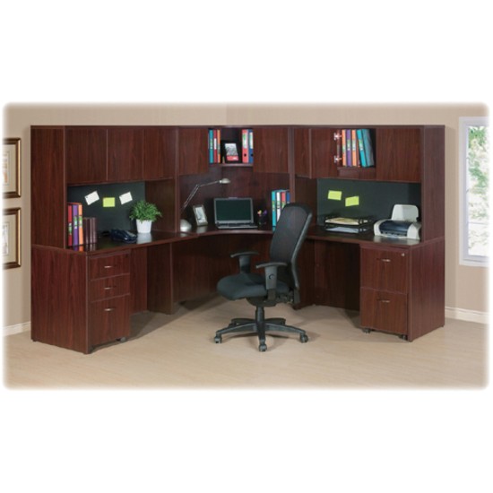Lorell LLR69902 Rectangular Desk Shell 30"W Mahogany