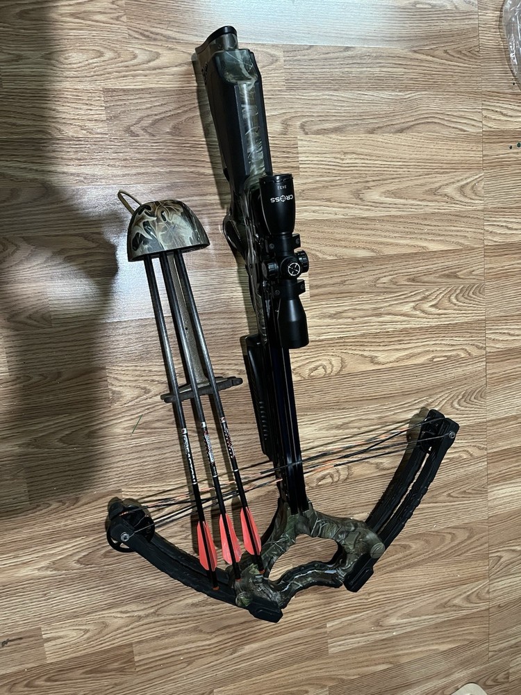 Barnett Crossbow-Buck Commander bundle with accessories.