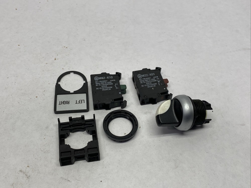 Moeller S-5367 2-Position Selector Switch Assembly Left / Right Black