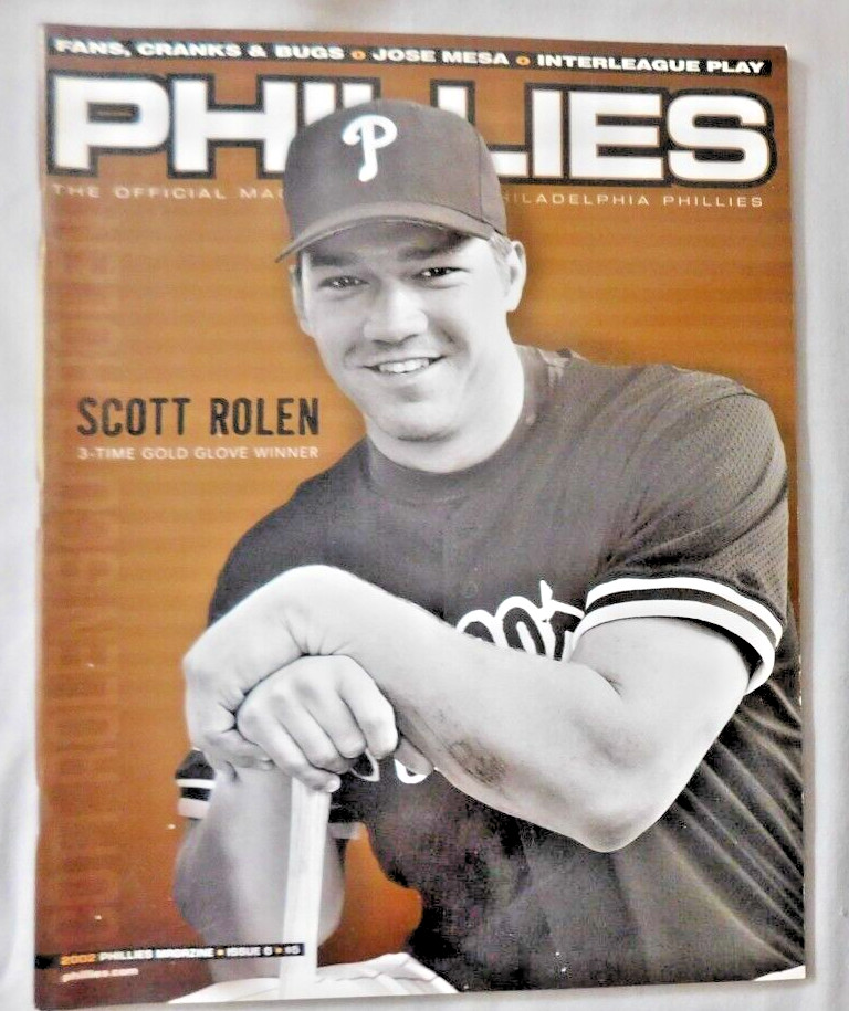Scott Rolen 2002 Philadelphia Phillies Magazine Program Issue #6