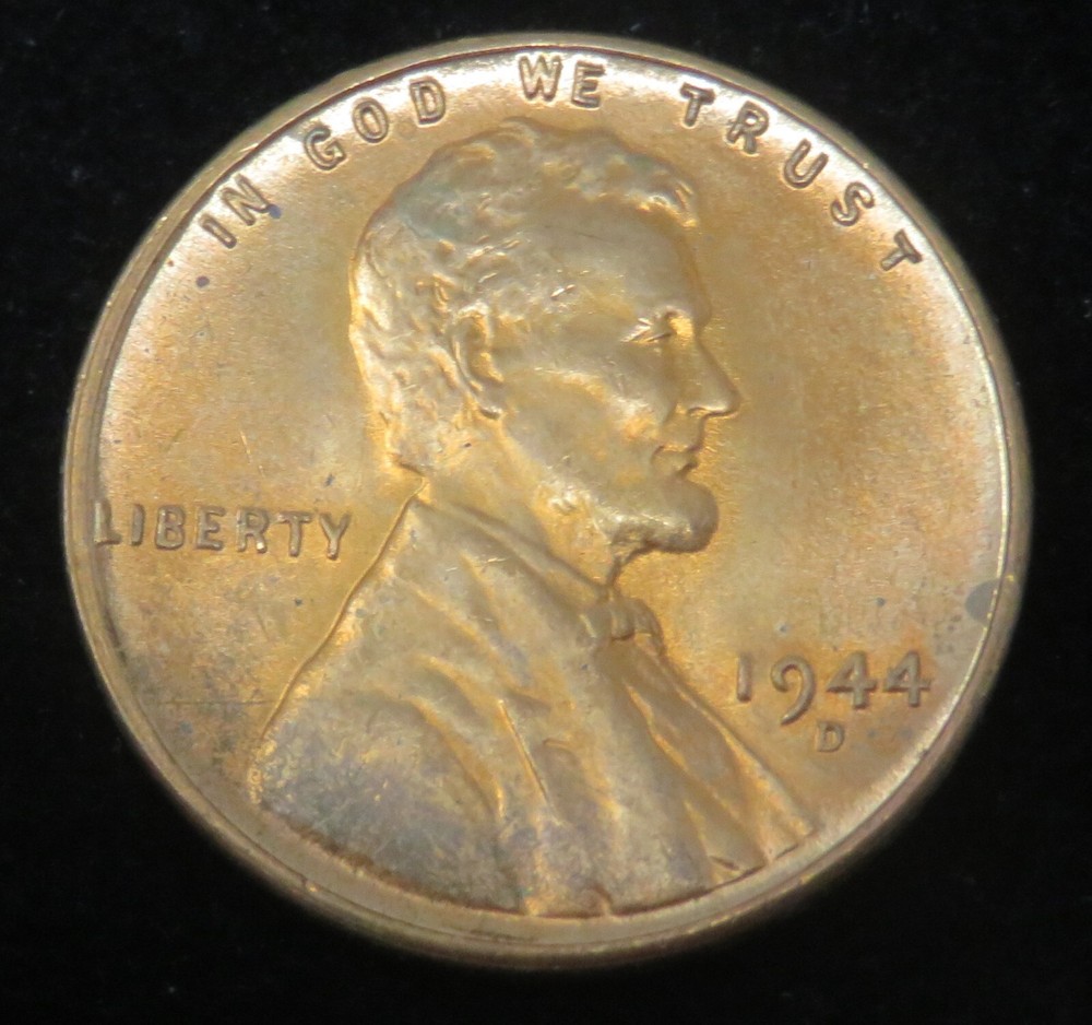 1944-D Wheat Penny Red Brown BU