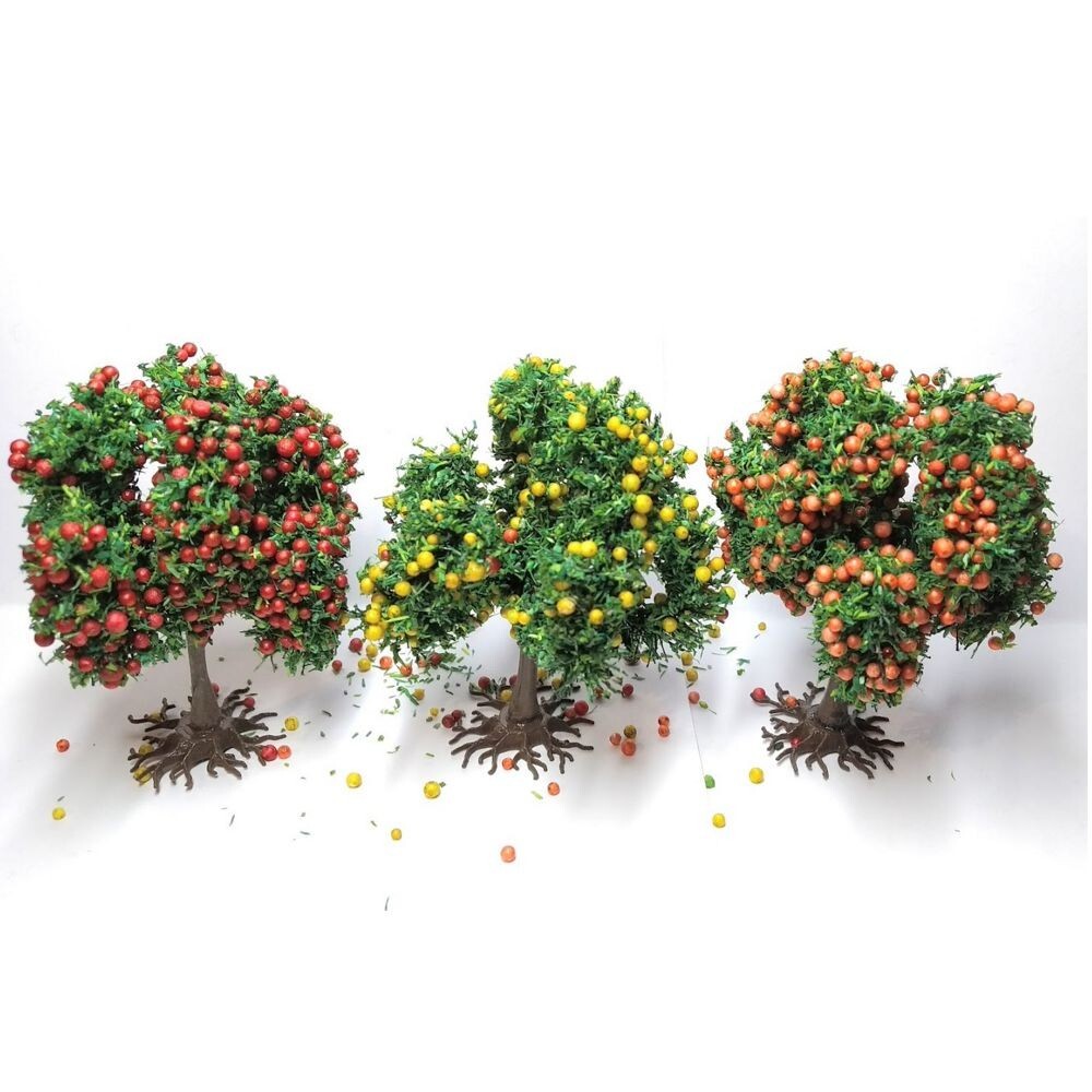 3 FRUIT TREES 6 CM - Artisan32 - 05817