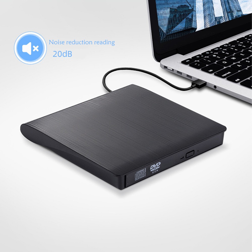 Slim External USB CD DVD RW ROM Writer Drive Burner Reader Player PC Laptop