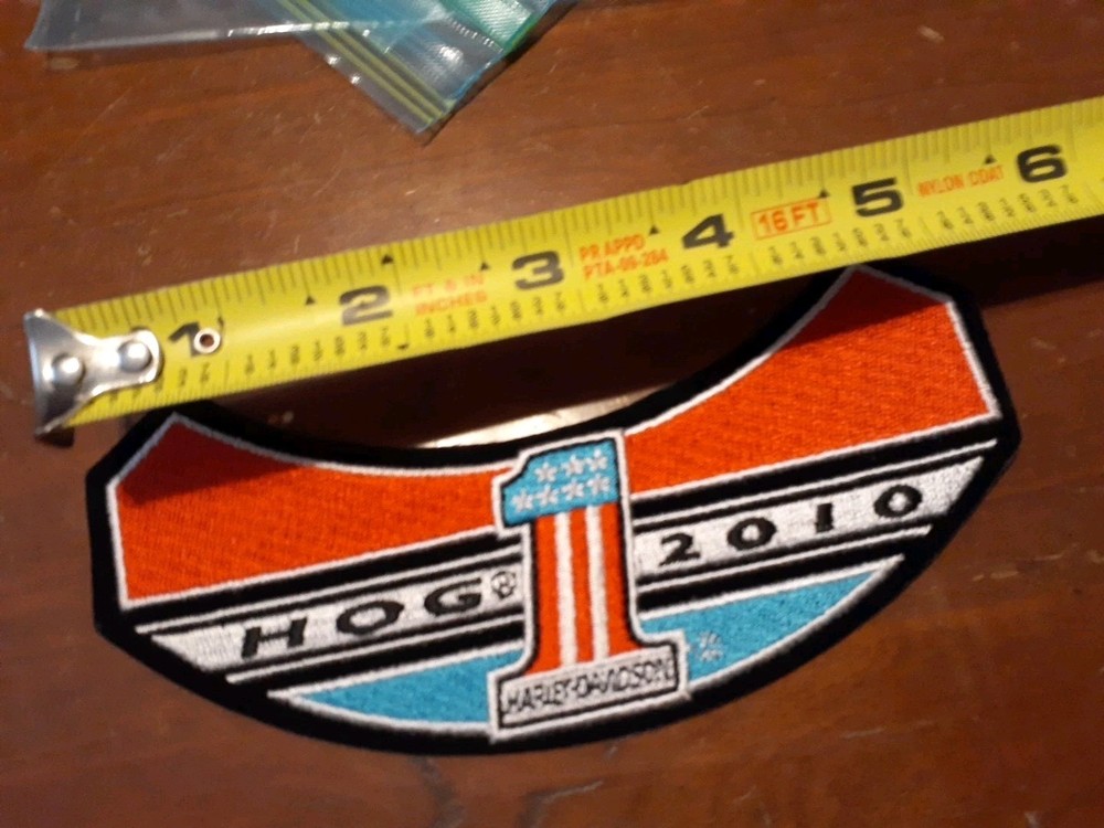2010 Harley Davidson Motorcycles Patch HOG #1 Red White Blue