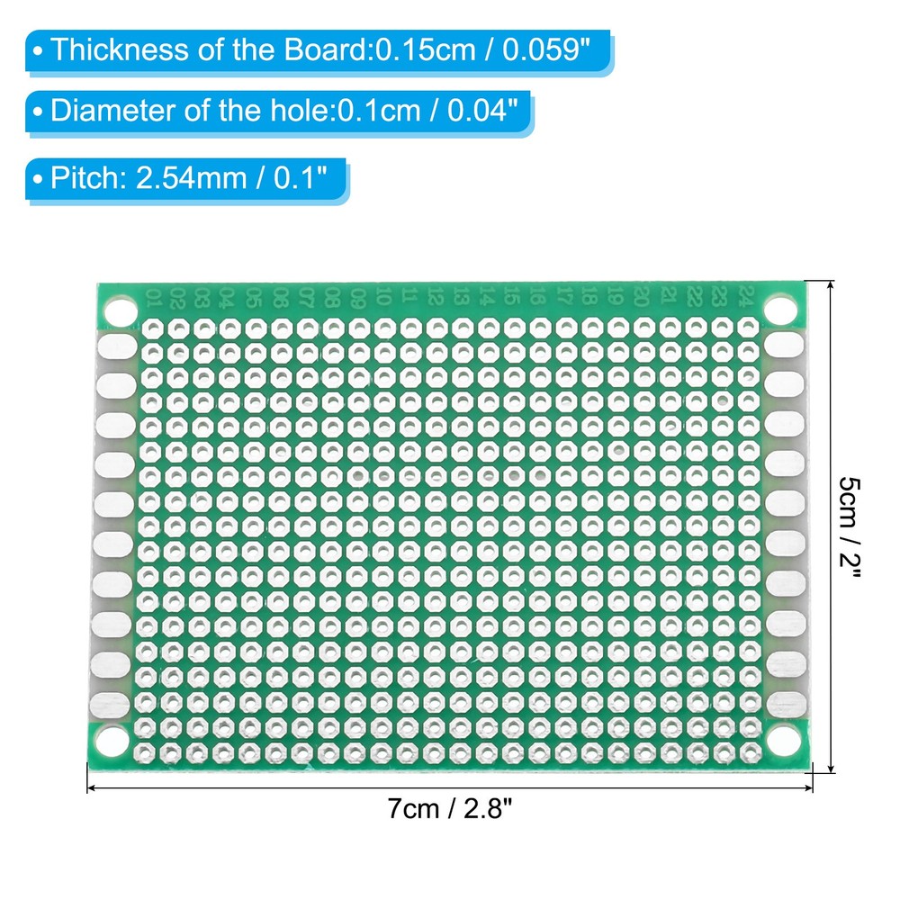 2.8"x2" PCB Circuit, 10pcs Perimeter Panel Welding Boards