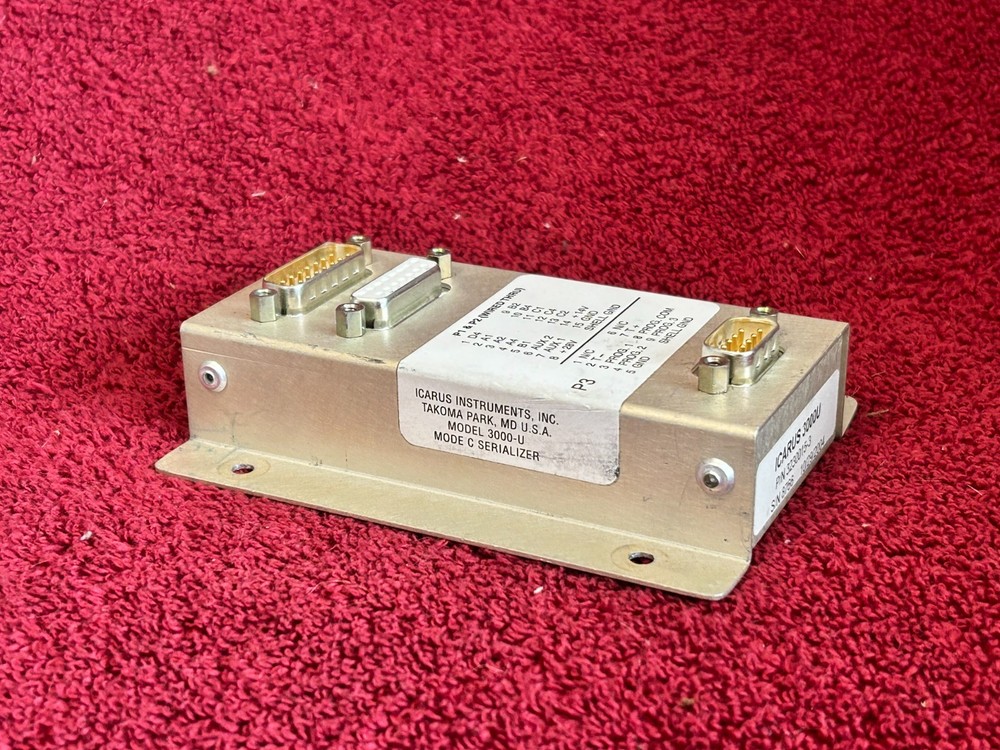 ICARUS 3000U SERIALIZER P/N 3230015-3