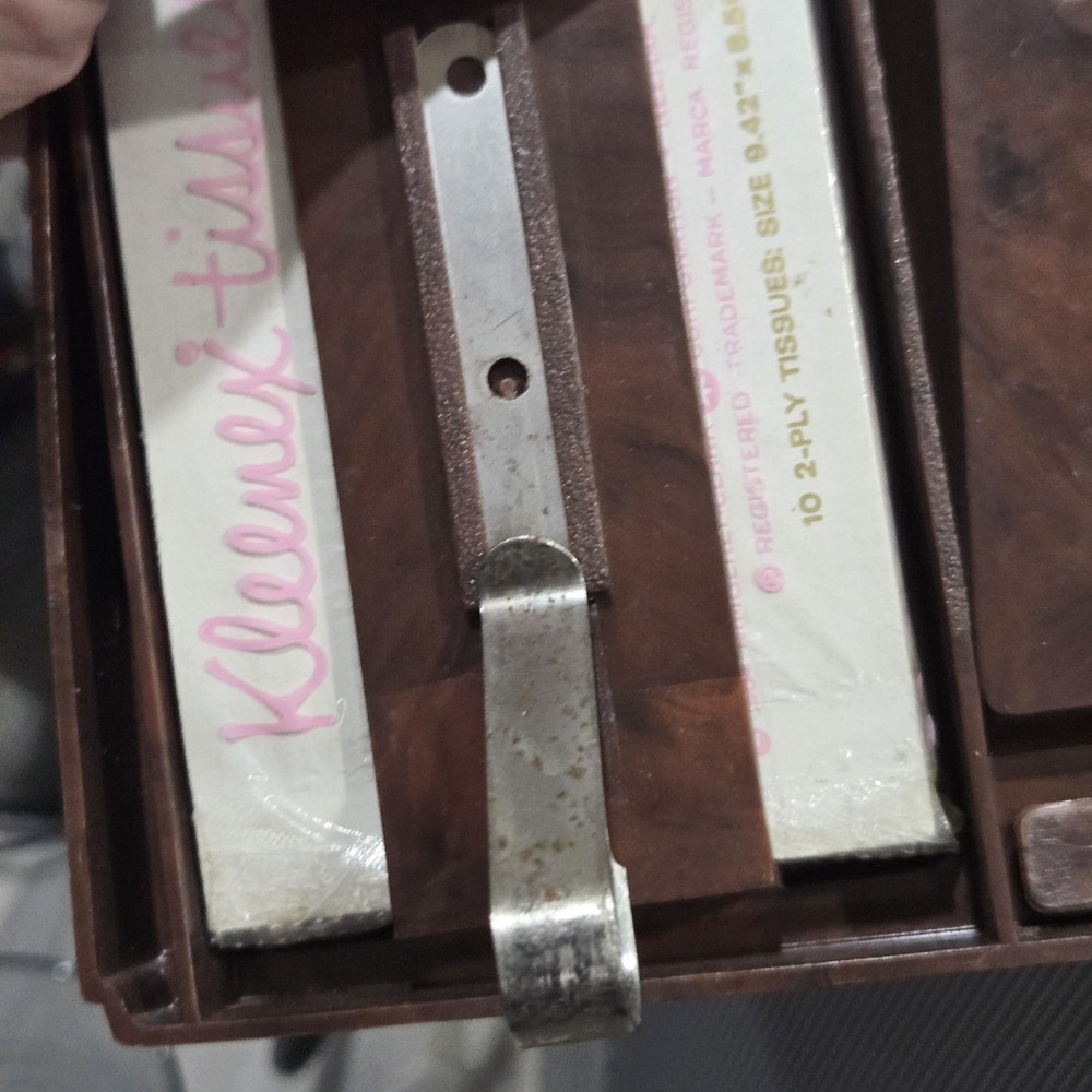 1960's Car Visor Tissue Holder And Mirror