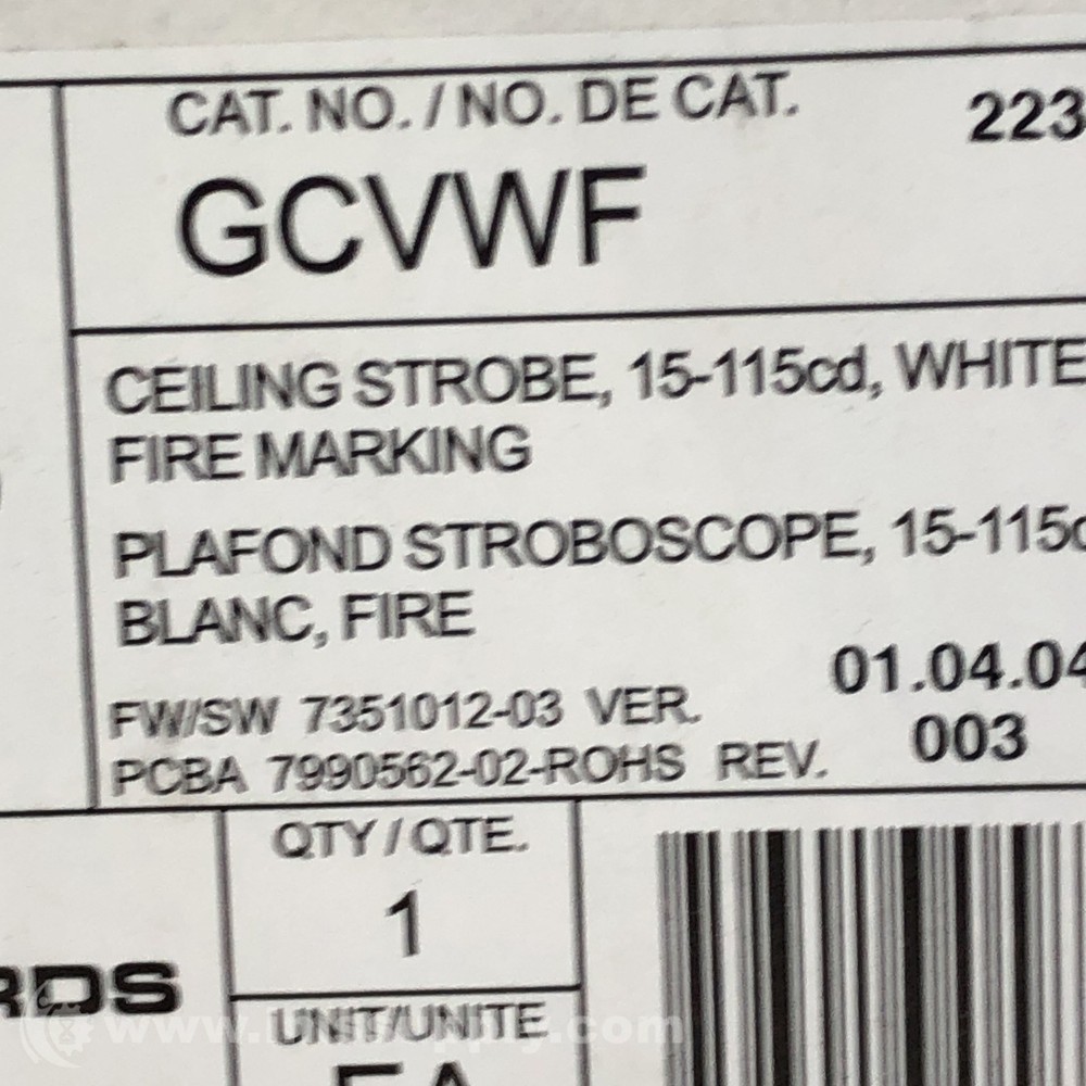 Edwards GCVWF Ceiling Strobelight 2212