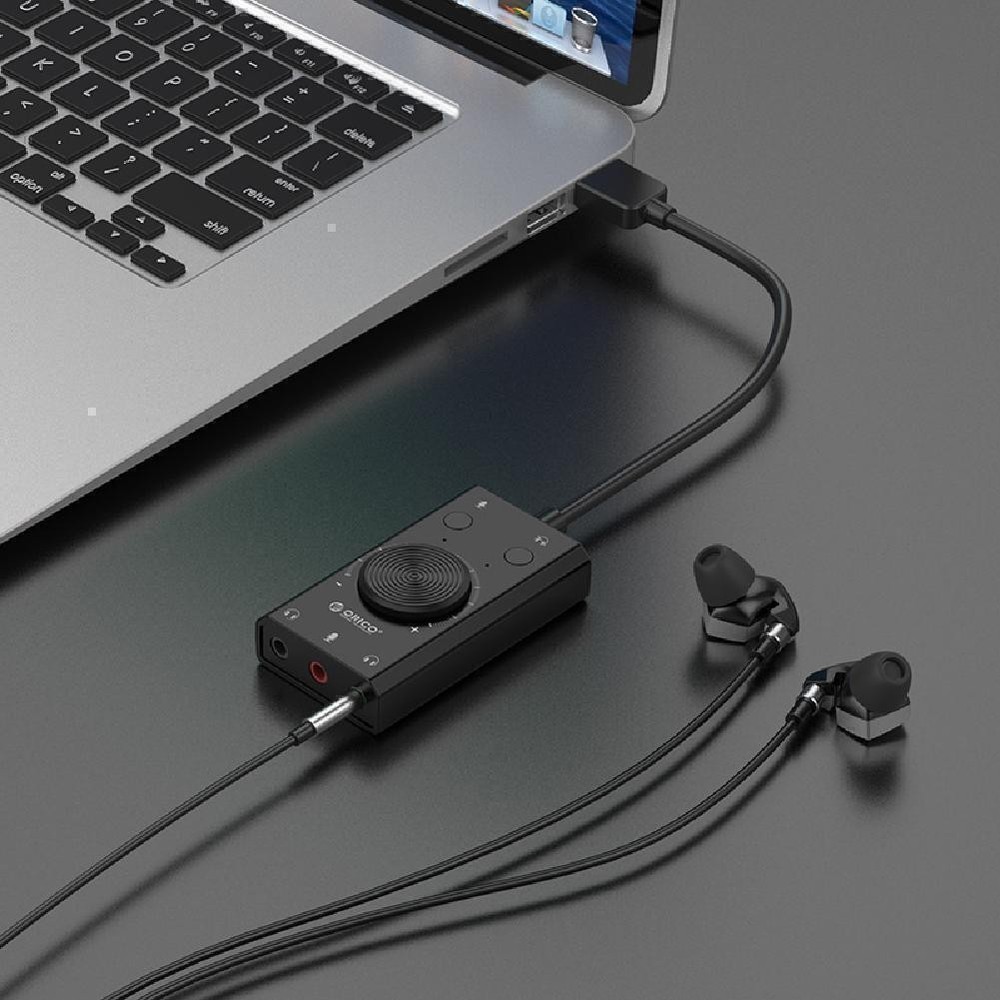 Universal External USB Driver-Free Sound Card With LED Indicator For Speaker