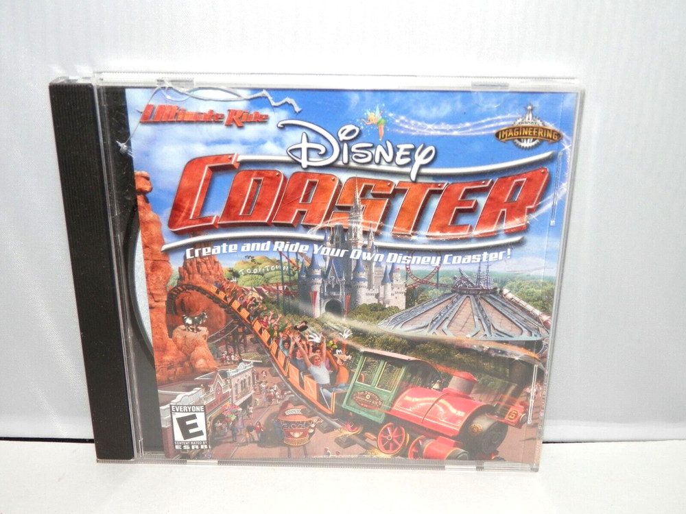 Disney Coaster Ultimate Ride PC Game - CD ROM Windows Create & Ride Your Own