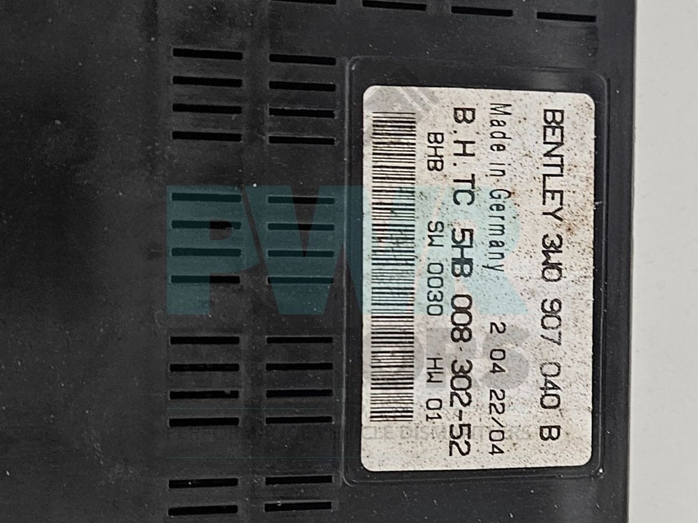 BENTLEY Continental Gt Air Con Climate Control Module 3W0907040