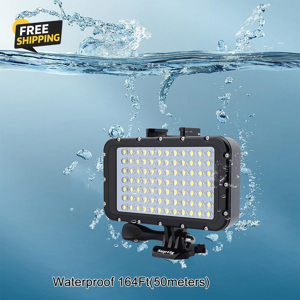Underwater Lights Dive Light 84 LED High Power Dimmable Waterproof LED