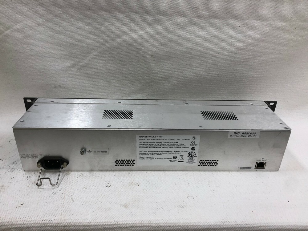 Grass Valley Encore/Prelude PMB Control Panel with Power Cord