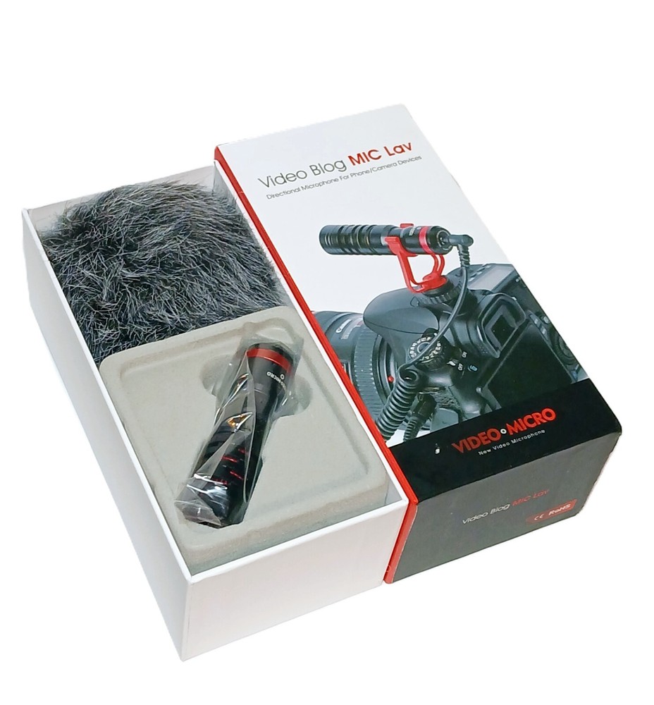 Video VLOG MIC Lav Micro Directional Microphone for Phone/Camera Devices