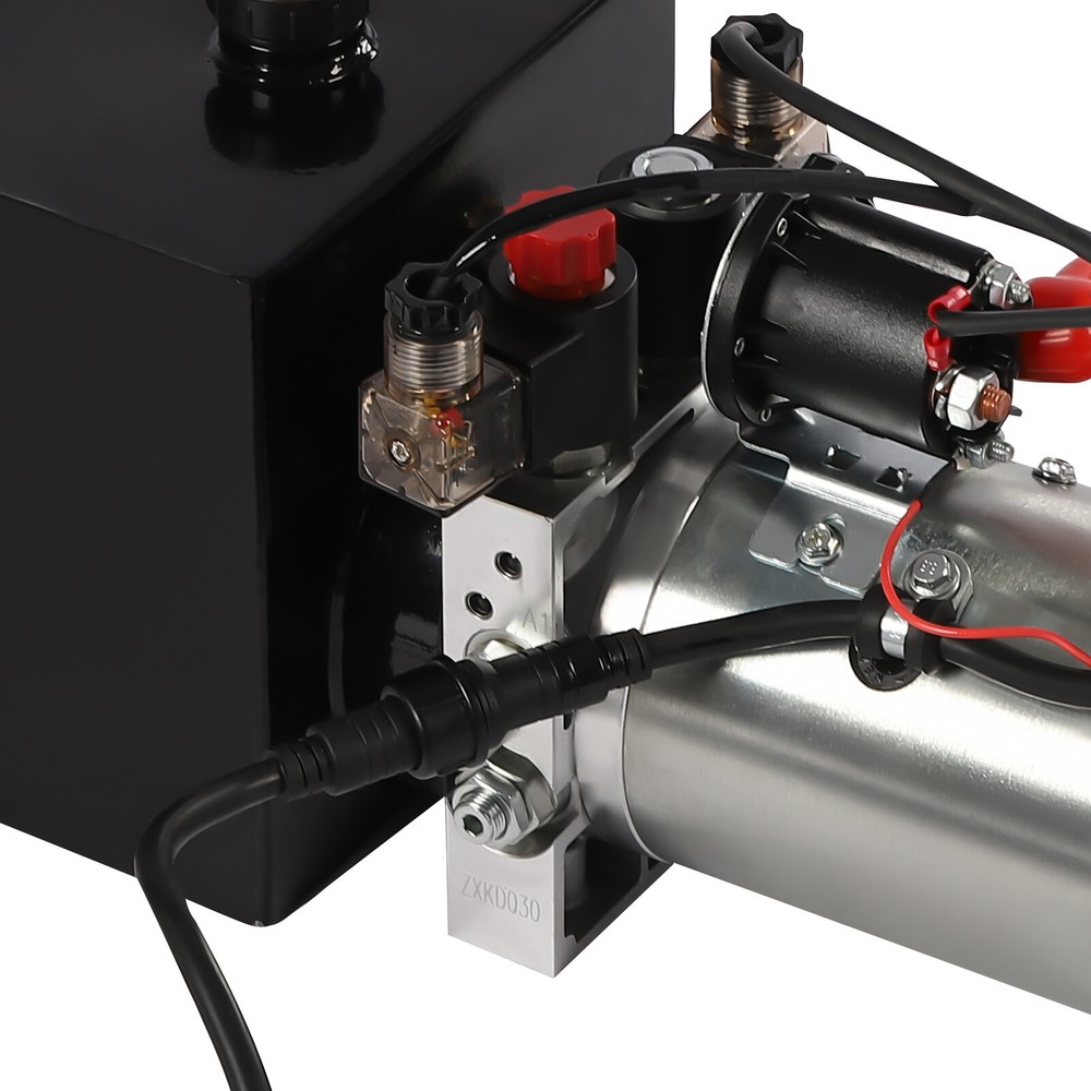 8 Quart Double Acting Hydraulic Pump Dump Trailer 12V Unit Pack Power Unit NEW