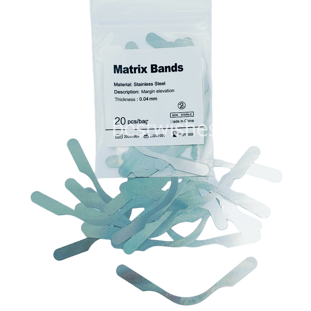100/ Dental Tofflemire Type Matrix Bands Margin Elevation Gingival Wall Lifting