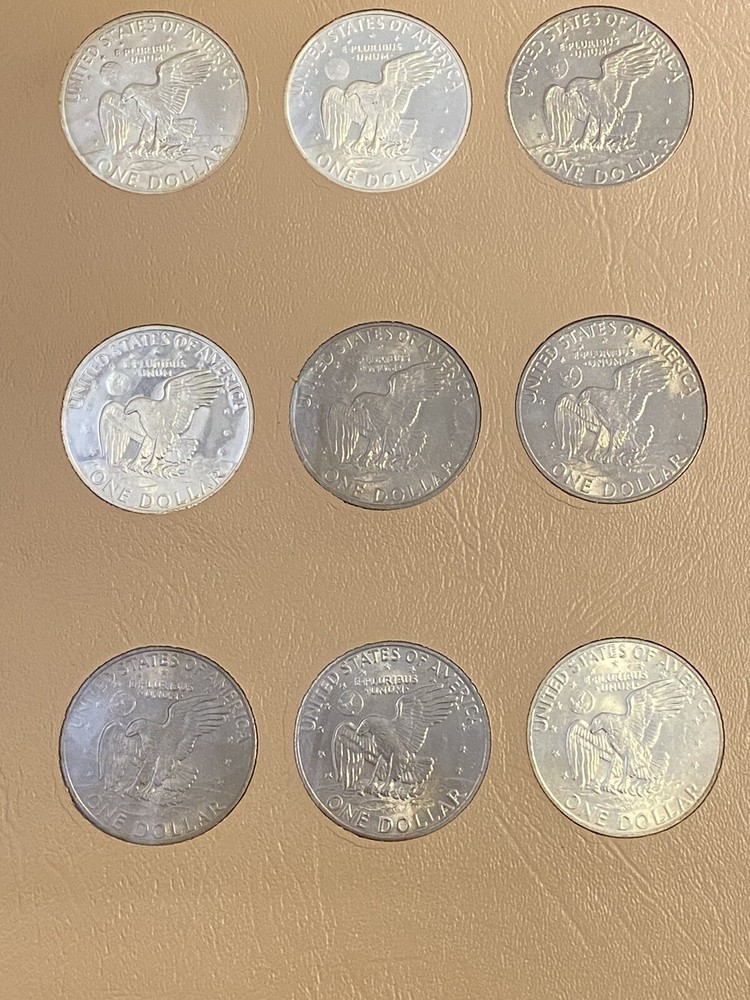 1971-1978 Eisenhower $1 Dollars (32) Coins ~ Dansco Book ~ Includes proofs