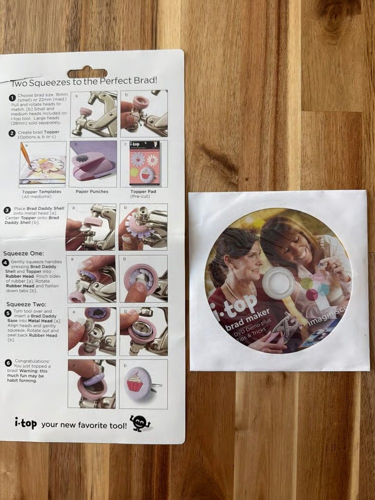 iTop Custom Brad Maker with Punches and Brad Daddies