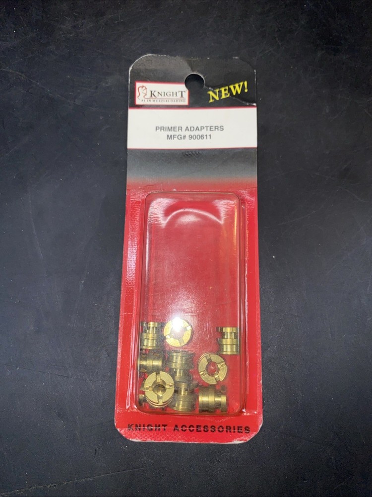 Knight Muzzleloader 10 Count Primer Adapters Brass  MFG# 900611 NEW