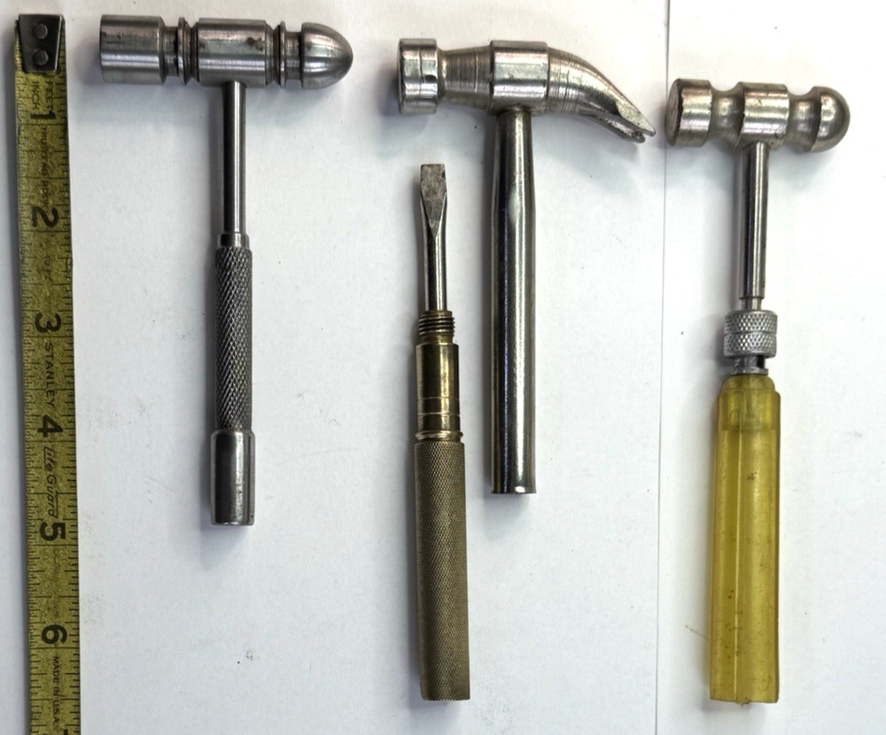 Vintage Small Jewelers Hammers / Incomplete