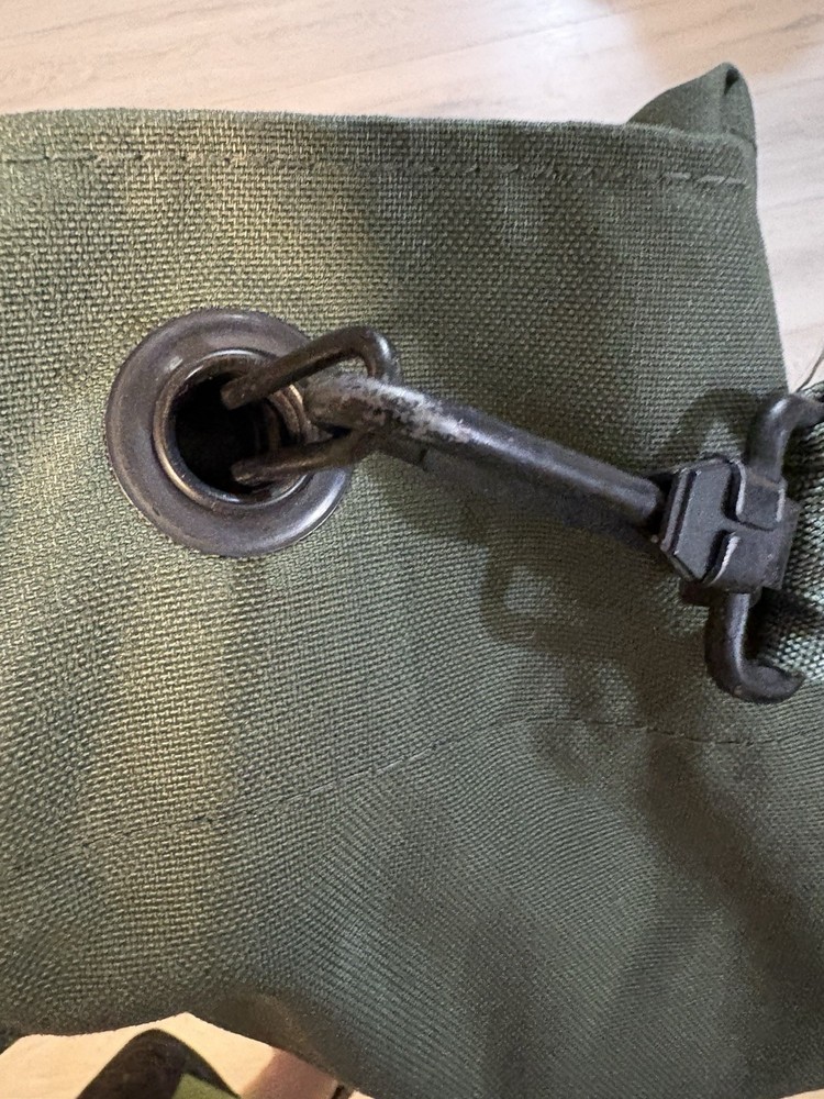 genuine USGI olive drab top-loading military duffel bag